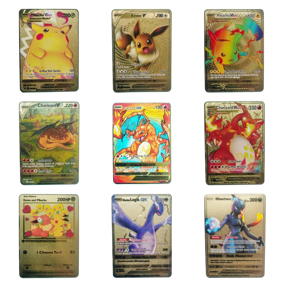2024 Pokemon English Metal Card Anime Pikachu Charizard