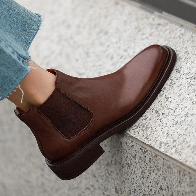 Basic Stylel Women Ankle Autumn Winter Concise Ladies Warm Shoes Slip On Classic Women Chelsea Boots - Women's Boots - AliExpress