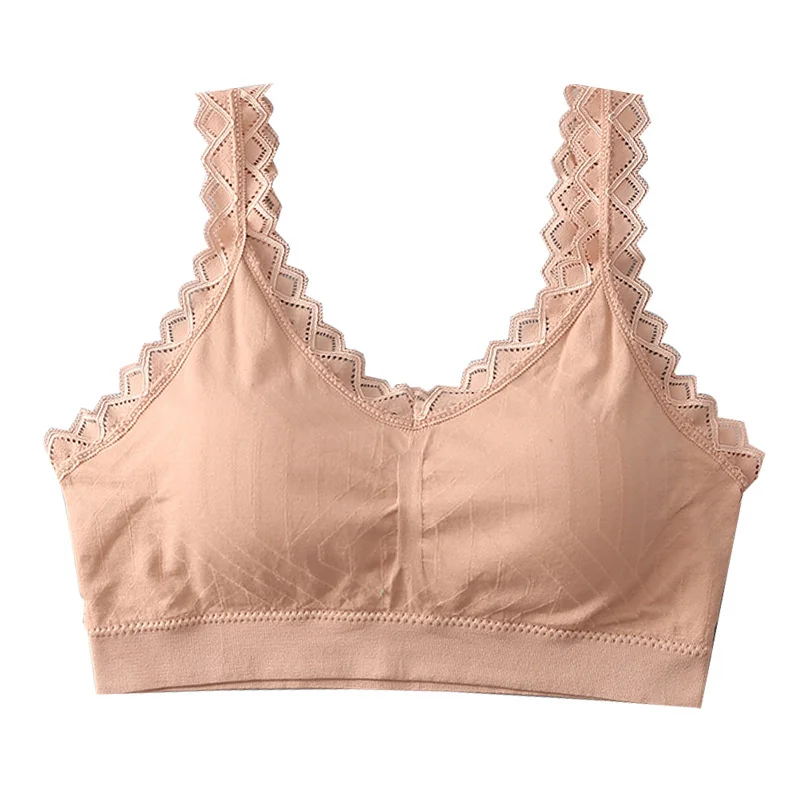 

New Women's Wireless Seamless Bralette Top - Solid Color Comfortable & Sexy Underwear Vest for Female Women Bra