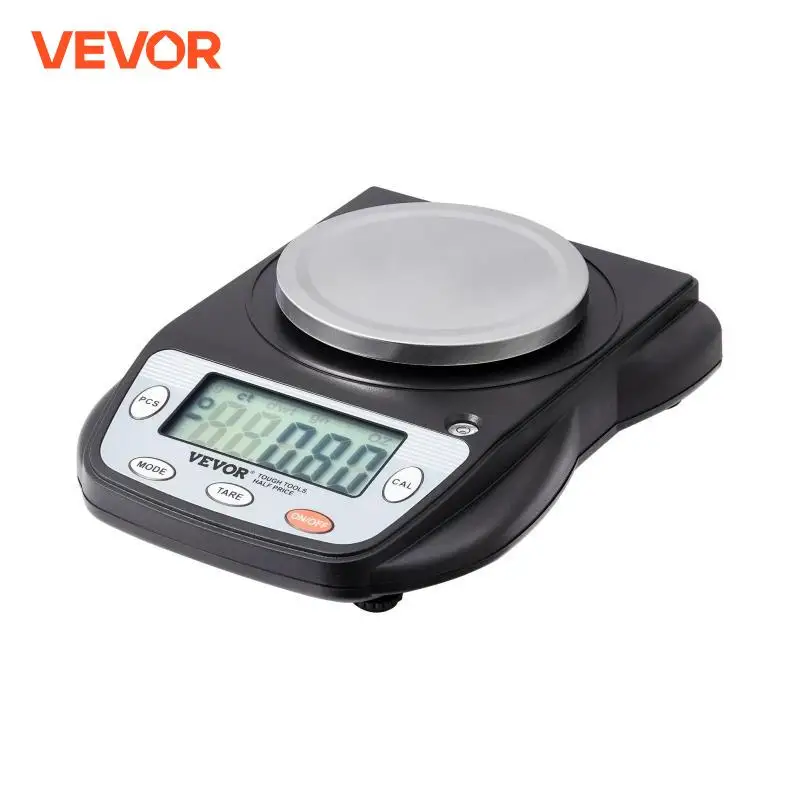 VEVOR Analytical Balance 600x 0.01g Accuracy High Precision Lab Scale LCD Display Digital Jewelry Weighing Scale for Lab Jewelry