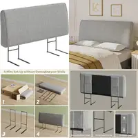 Linen-Textured Modern Headboard for Full-Size Beds, Sleek and Stylish Bedroom Upgrade