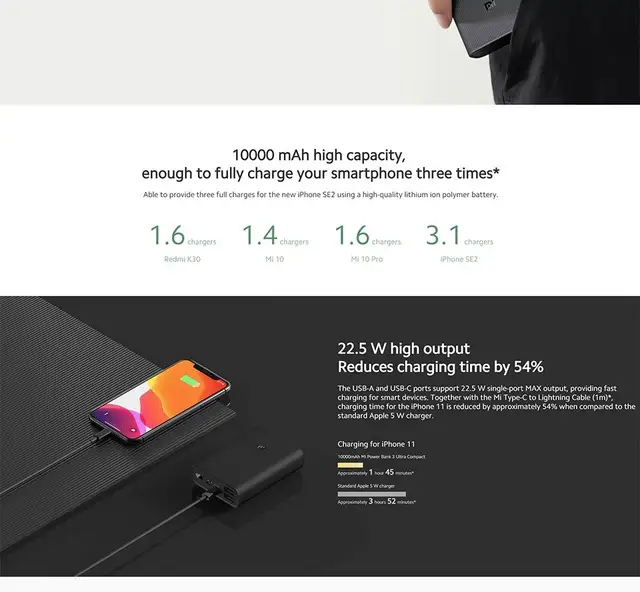 Xiaomi Mi Power Bank 3 (10,000mAh): Review/Test 