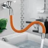 Adjustable Water Tap Universal 360° Rotatable Free Bending Faucet Extender Silicone Flexible Hose Water Pipe Tube for Wash Basin 1