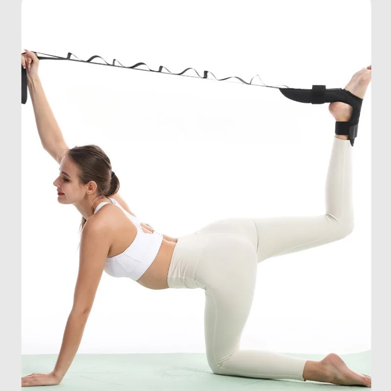 Yoga Pull Strap Belt Yoga Ligament Stretching Belt Adjustable Stretching Strap for Leg and Hamstring Foot Pain Relief