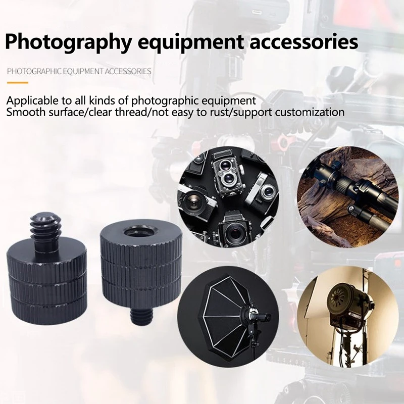 1/4 to M4 M5 M6 M8 M10 Conversion Screw 3/8" Male to Female Thread Screw Mount Converter Standard 1/4 Mount Adapter Screw