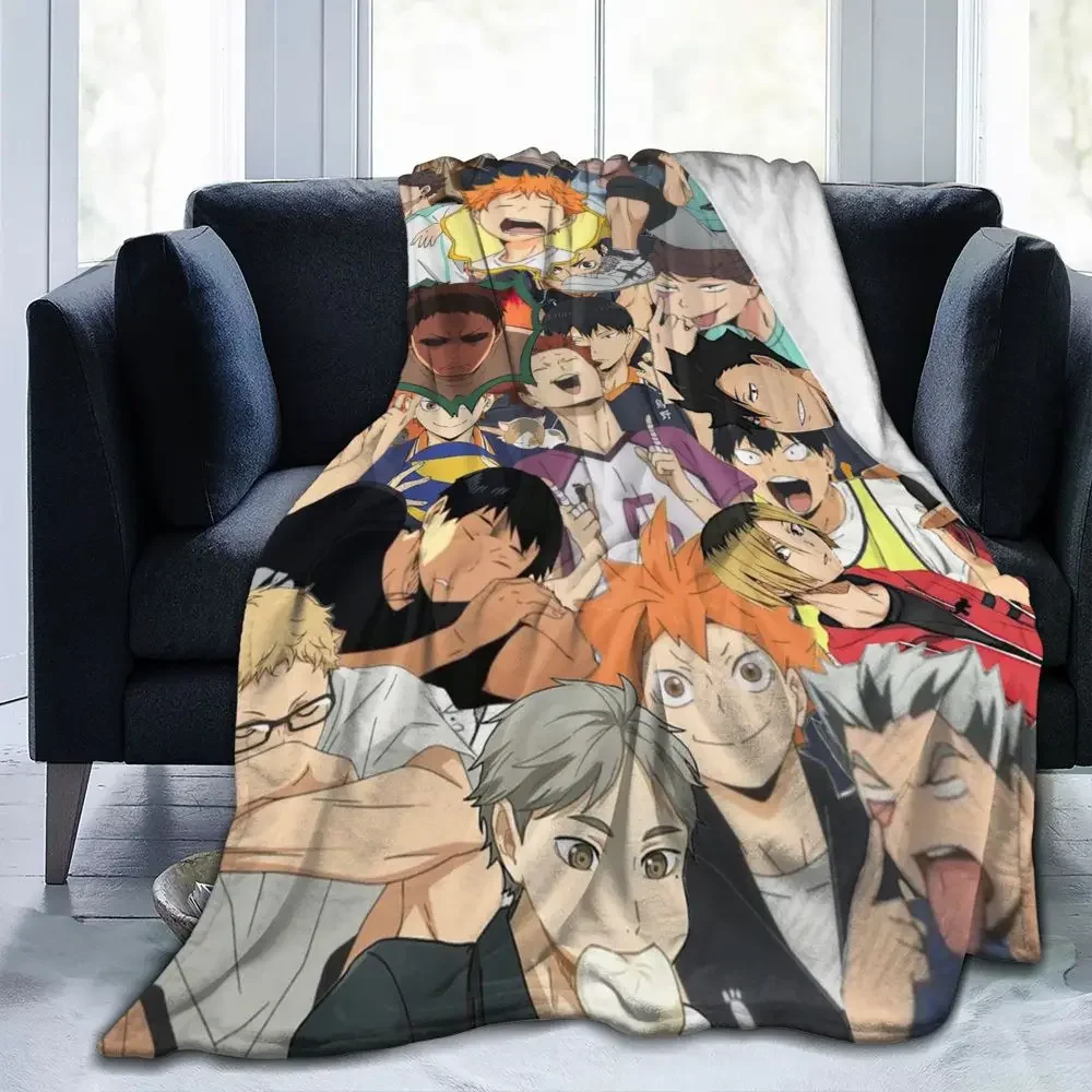 Volleyball Anime Baby Blankets Coral Fleece Plush Decoration Miya Atsumu Manga Soft Throw Blankets for Bed Travel Quilt
