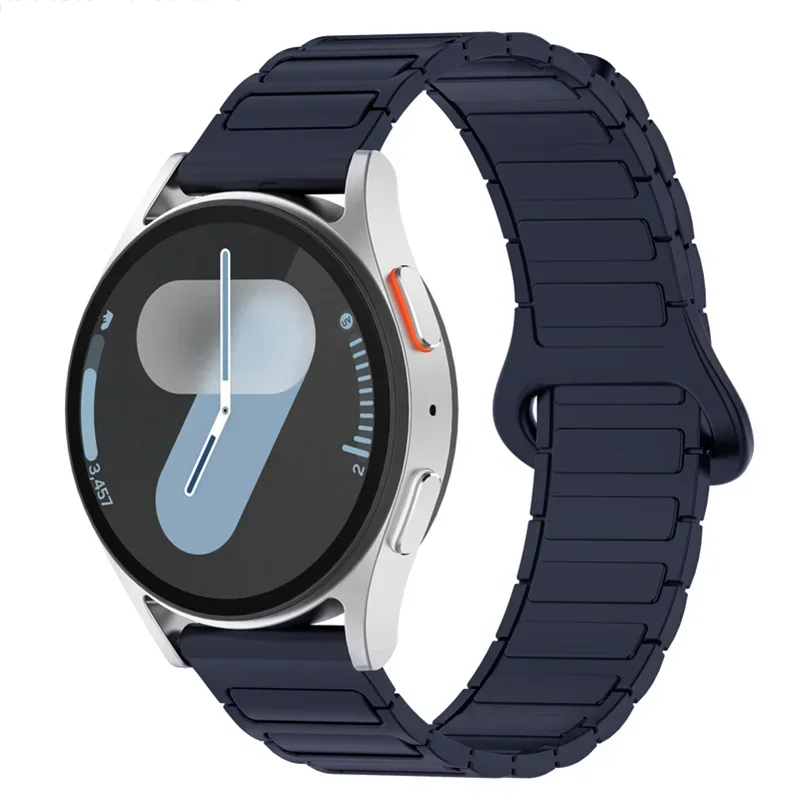 Magnetic Loop Waterproof Silicone Watch Band - Universal 20mm 22mm Bracelet Strap
