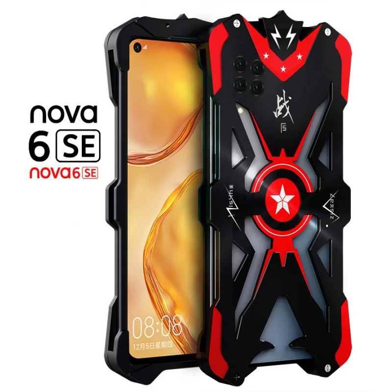 

Металлический чехол для телефона Huawei Nova6se, ударопрочный полноразмерный чехол для телефона, креативный хипстер, подходит для Nova6se, защитный чехол