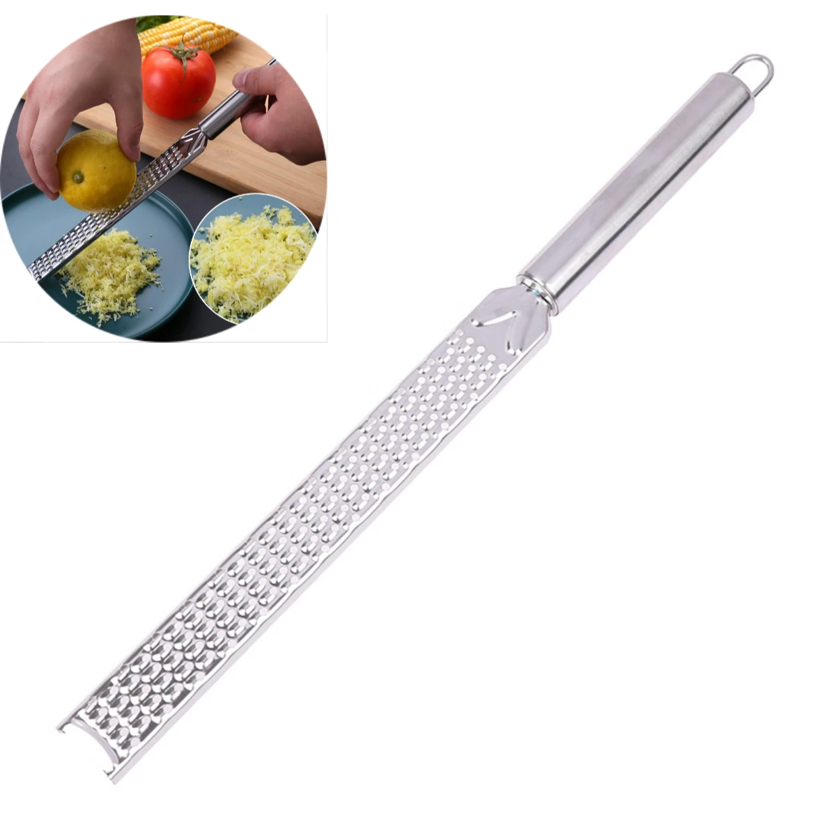 Lemon Citrus Fruit Peeler Ginger Garlic Long Chocolate Grater Stainless Steel Cheese Grater Kitchen Tools, cheese grater