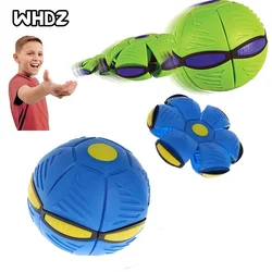 Balles de disque à lancer plat, ovni volant magique avec lumière Led, balles de jouets pour enfants, garçons et filles, jouets de sport de plein air, cadeau 