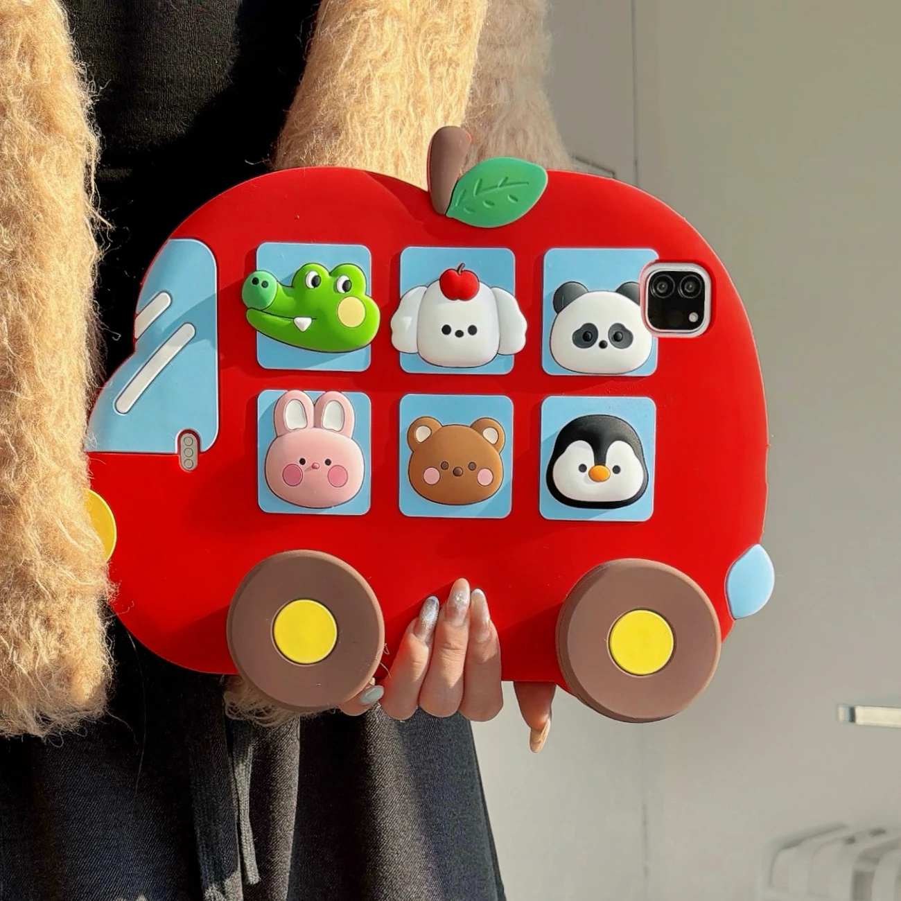 Cute Cartoon Animal Silicone Tablet Protective Case