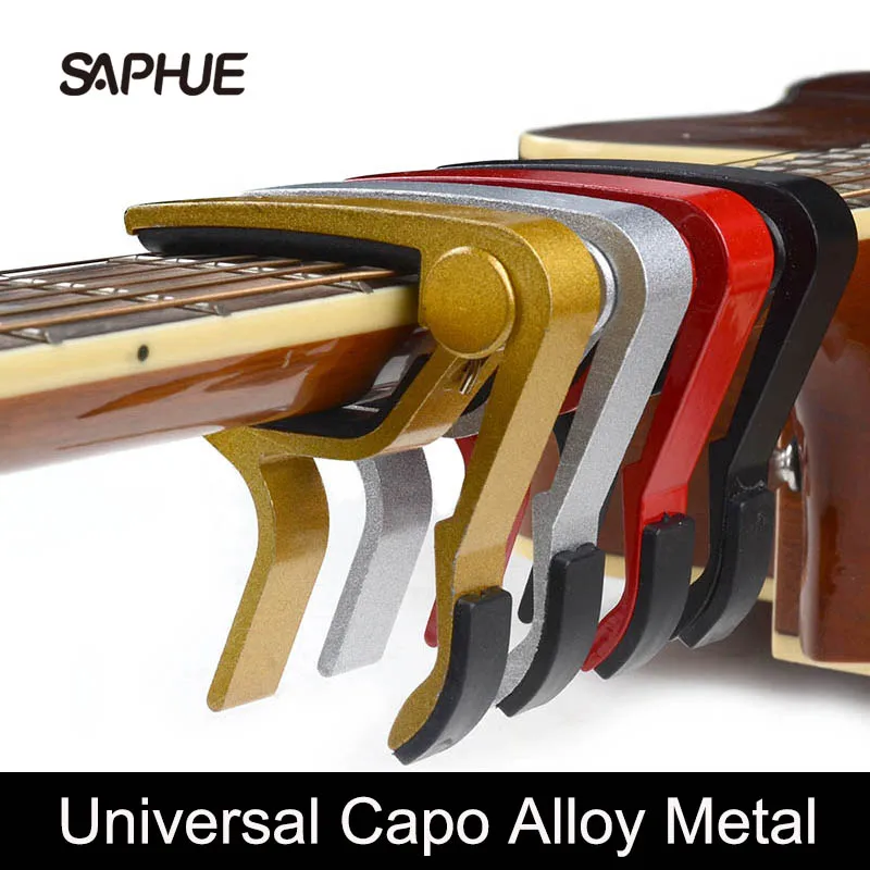 Universal Capo Guitar Accessories Quick Change Clamp Key Aluminium Alloy Metal Acoustic Classic Guitar Capo for Parts guitar capo
