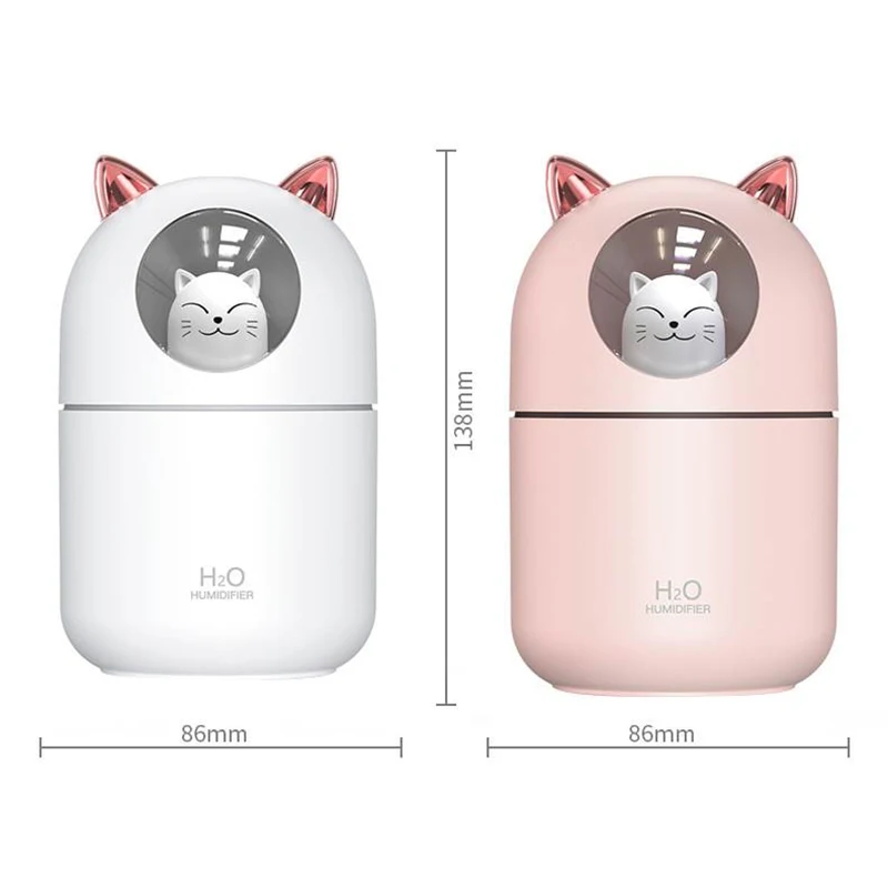 Mini USB Cat Humidifier color options