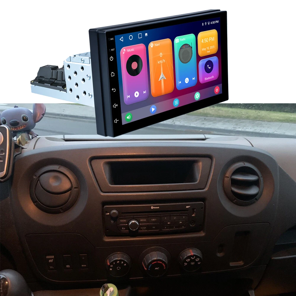 

Автомагнитола на Android с GPS-навигацией для Renault Master II III IV 2 3 4 Kasten, автобусный фургон Kombi MK3 FD JD JV FV EV HV HD Pritsche