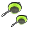 Silicone world Foldable Stretch Drain Basket Fruit Vegetable Washing Basket Strainer Colander Stacked Drainer Kitchen Tools 4