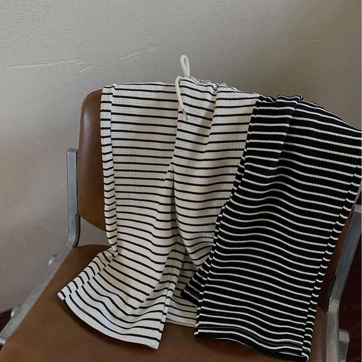 

2023 Fashion Striped Kids Pants Autumn New Korean Girls' Striped Pants Children's Loose Casual Pants 1-5Years