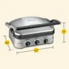 Panini Press, Stainless Steel Griddler, Sandwich Maker & More, 5-IN-1, GR-4NP1 5