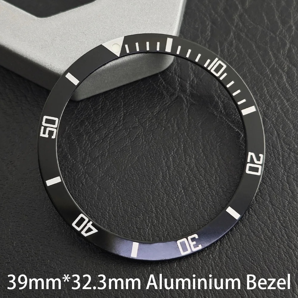 Premium Flat Aluminium Watch Bezel - 39mm Replacement Part for Men's Mechanical Watch