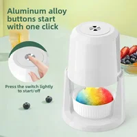 Rasoirs à glace automatiques 220V, petite Machine électrique domestique, machine à raser la glace réglable à deux vitesses, broyeur à glace 110V 2