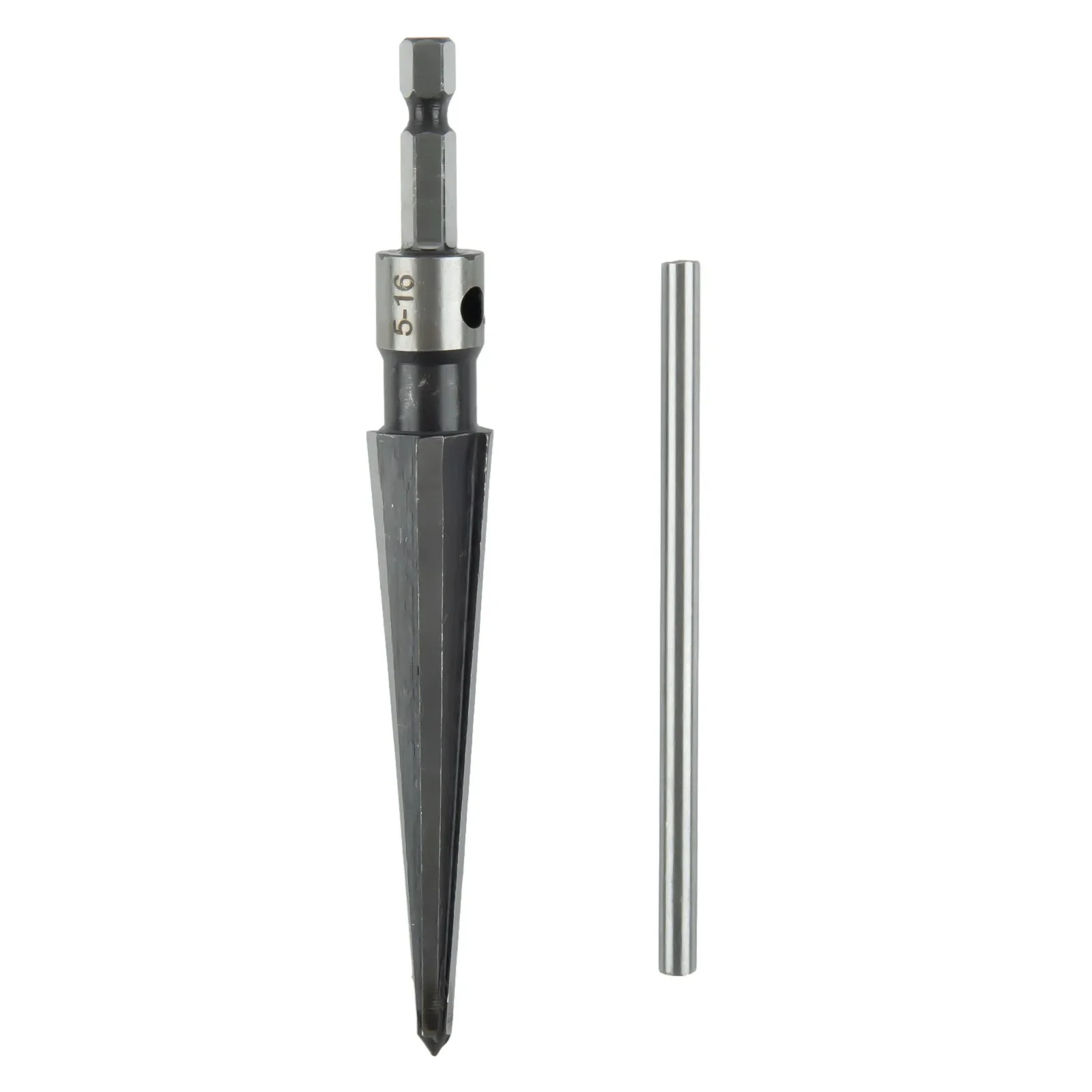 5-16mm Hand Held Tapered Reamer T Handle 6 Flute Beveling Cutting Drill Tool T Handle Inverted Taper Wood Sink Holes