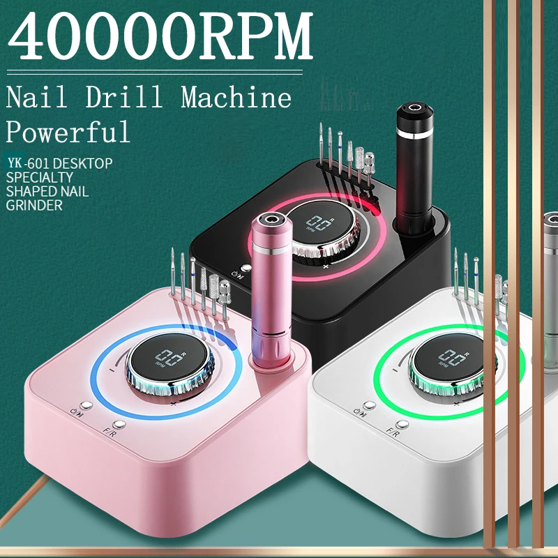 Powerful40000RPMElectricNailDrillMachineBrushlessDesktopNail
