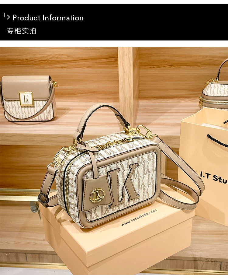 

LK Luxury Brand Fashion Niche Design Camera Women'sSmall Square Bag High Quality Retro Versatile One Shoulder Crossbody Bag
