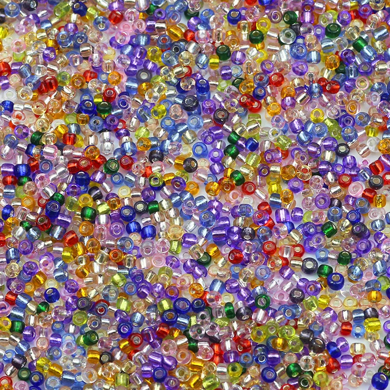 Vibrant Glass Seed Beads for Jewelry Making and Crafts - 18g/lot