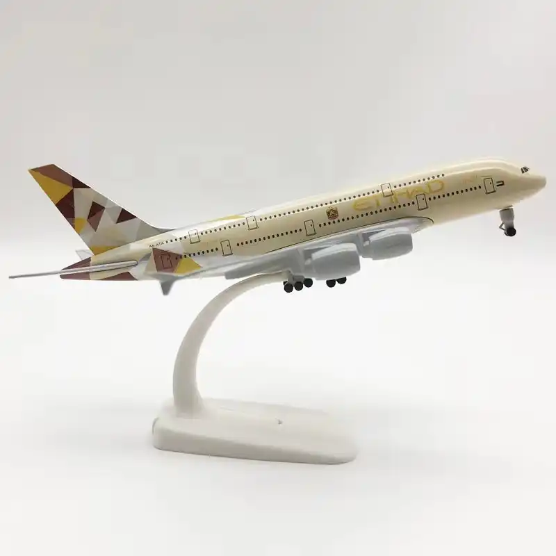 20CM A380 Etihad Compagnia aerea 1:400 Airbus Modello di aereo in lega