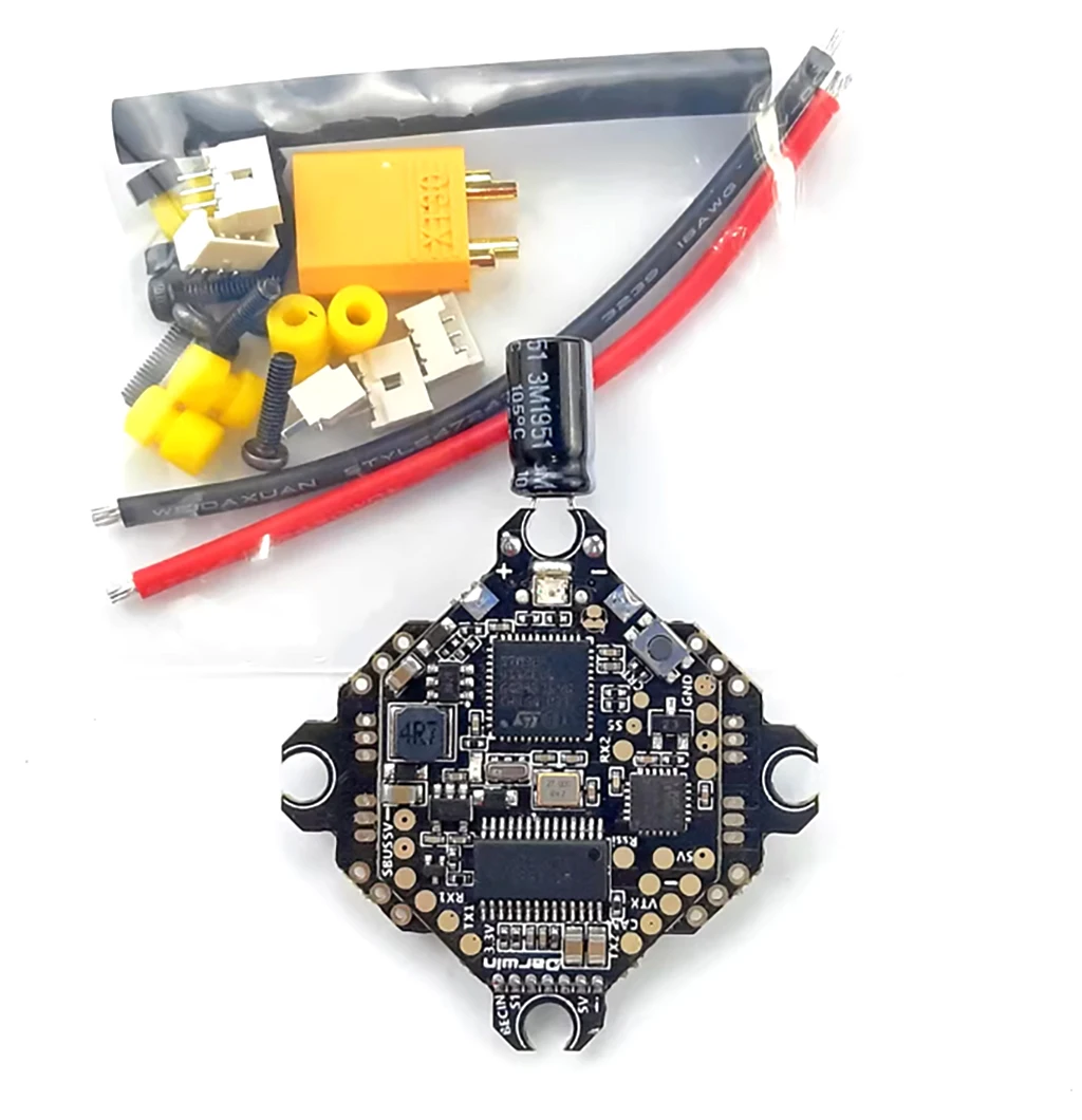 Installation du contrôleur de vol DARWINFPV AIO F411 15A sur un drone FPV micro.