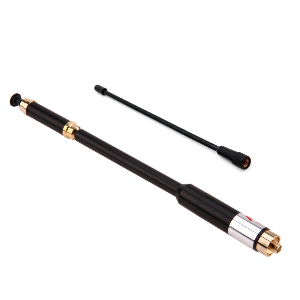 Dual Band Antenna Portable Dual Band Telescopic Antenna High Gain Walkie Talkie Accessories for Kenwood Baofeng FDC