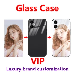 Personalized DIY Custom Photo Design Glass & Silicone Phone Case for S23 Ultra 5G (Glass-Case)