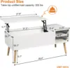 Coffee Table Lift Top - White Coffee Table with Lifting Top and Hide Compartment Storage - Lift Coffee Table Rectangle NEW USA 2