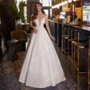 Elegant White Women Wedding Dresses Off The Shoulder A-Line Bride Gowns Mopping Length Princess Ball Vestido De Novia Customized 4