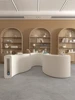 Kraft paper Folding display stand booth long hollow shelf telescopic folding table shopping mall floor rack Hollow strip booth 5