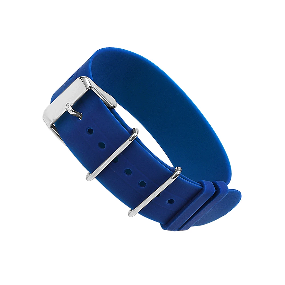 Premium Silicone Sport Watch Strap - Soft and Comfortable Wristband, Waterproof and Durable