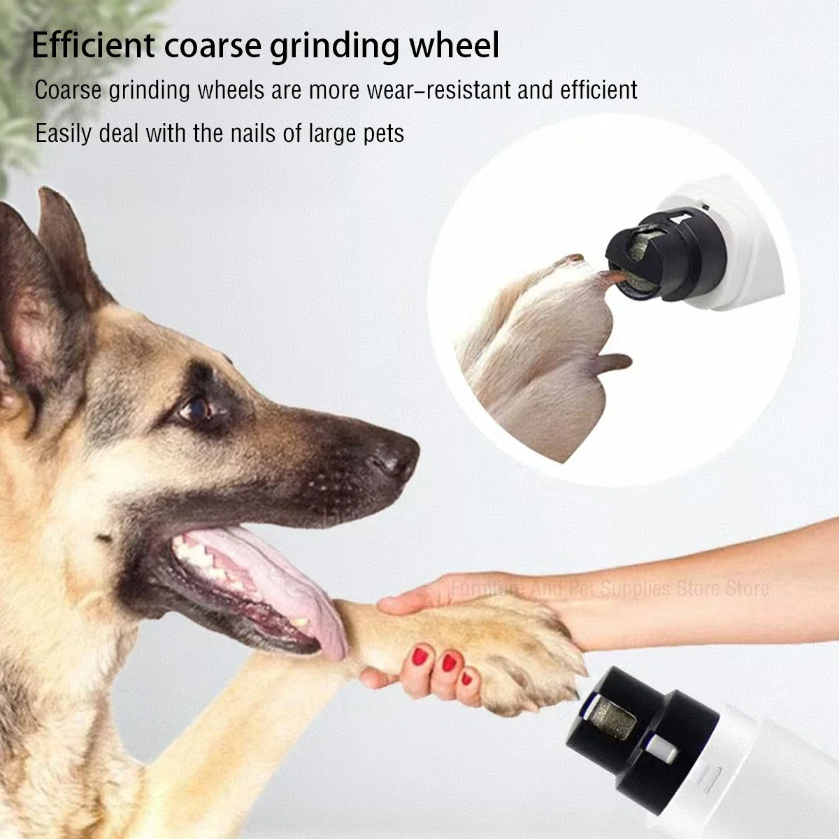 Pet Nail Clipper Electric Dog Nail Clippers For Dog Nail Grinders Rechargeable USB Charging LED Light Pet Quiet Cat Paws Grooming