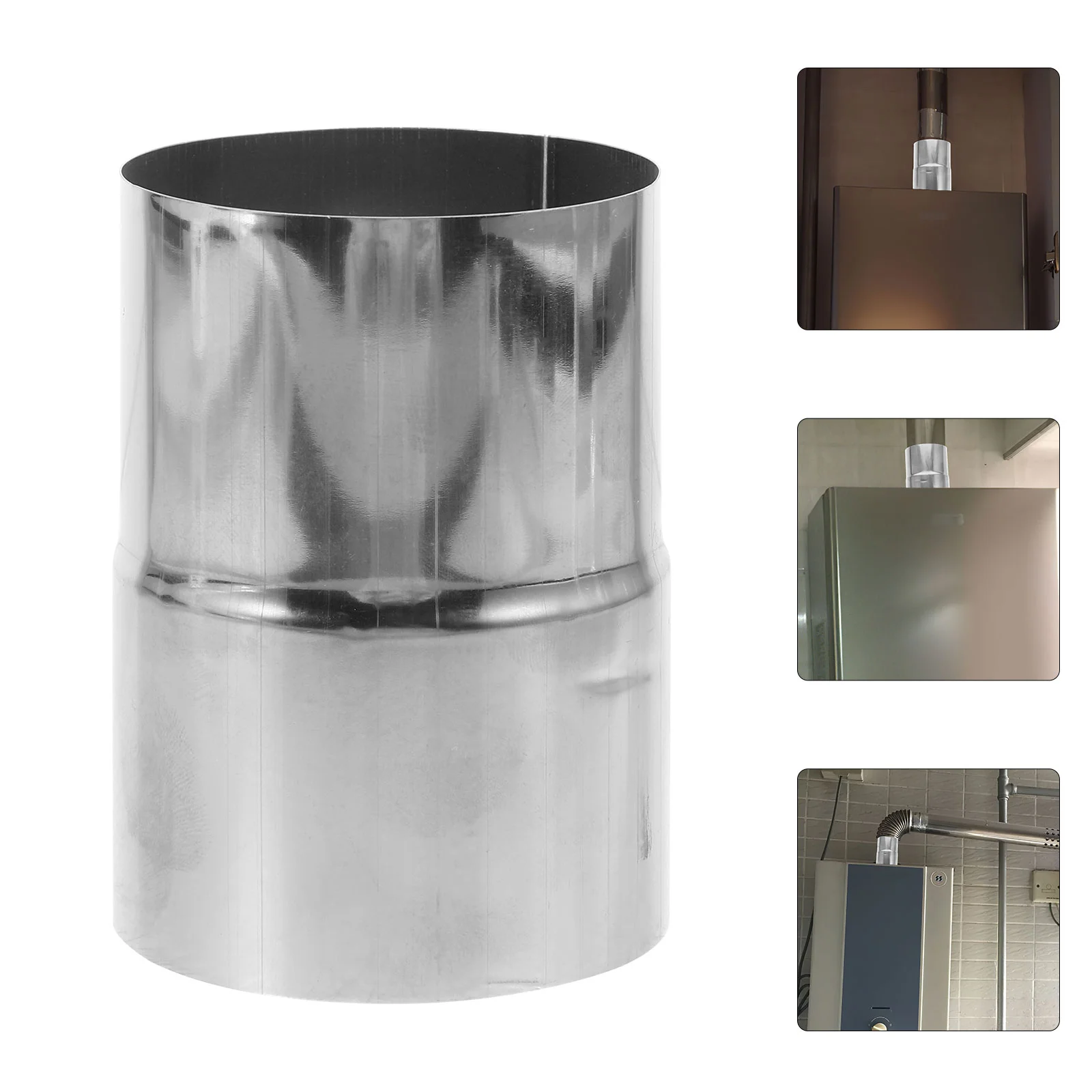 

Metal Stove Pipe Adapter Exhaust Chimney Pipe Fitting Stainless Steel Chimney Pipe Connector