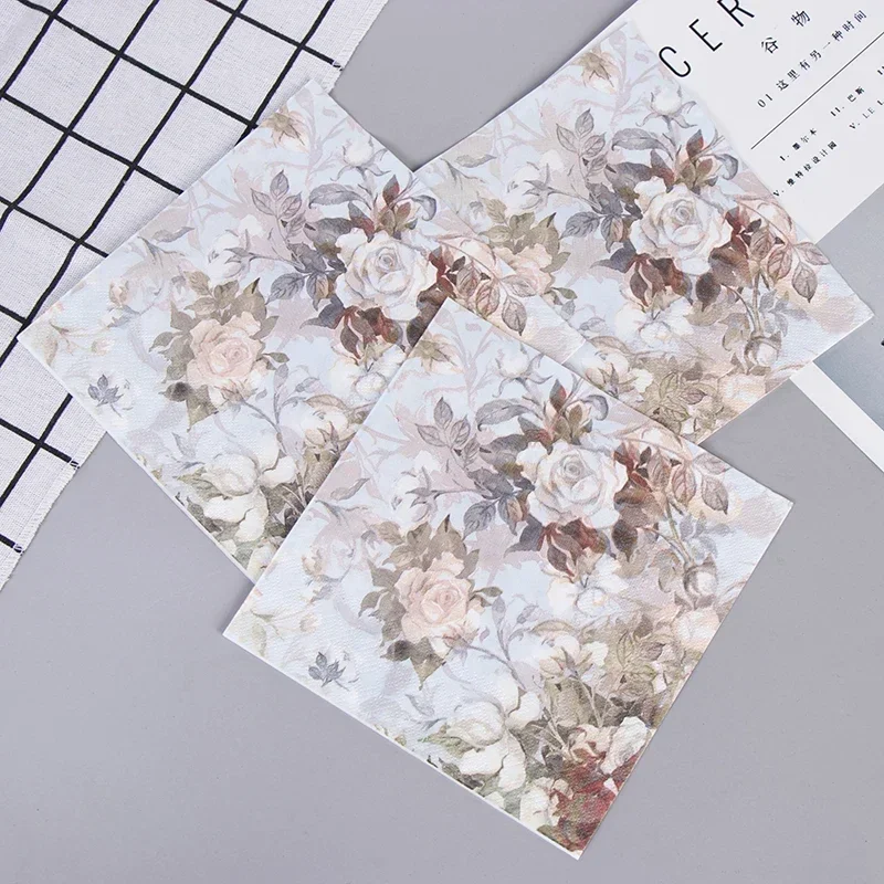 Colorful Printing Napkins Tissue Paper Handkerchief Paper Hotel Square Party Folded Placemats 33*33cm 20pcs/pac 2-Ply