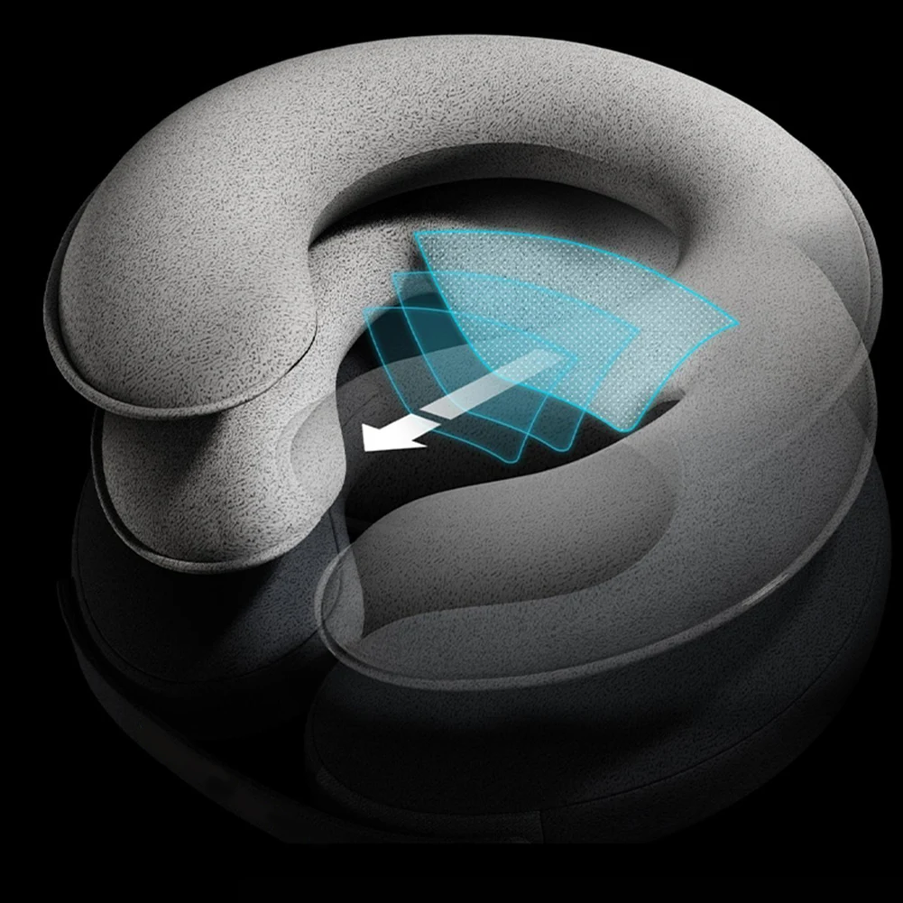 Iatabl Crvical Rlaxation Collar Sparat Iation Pump 3 Tubs Nck Dcomprssion Dvic Pain Rlif Soft for Old_voghion.com