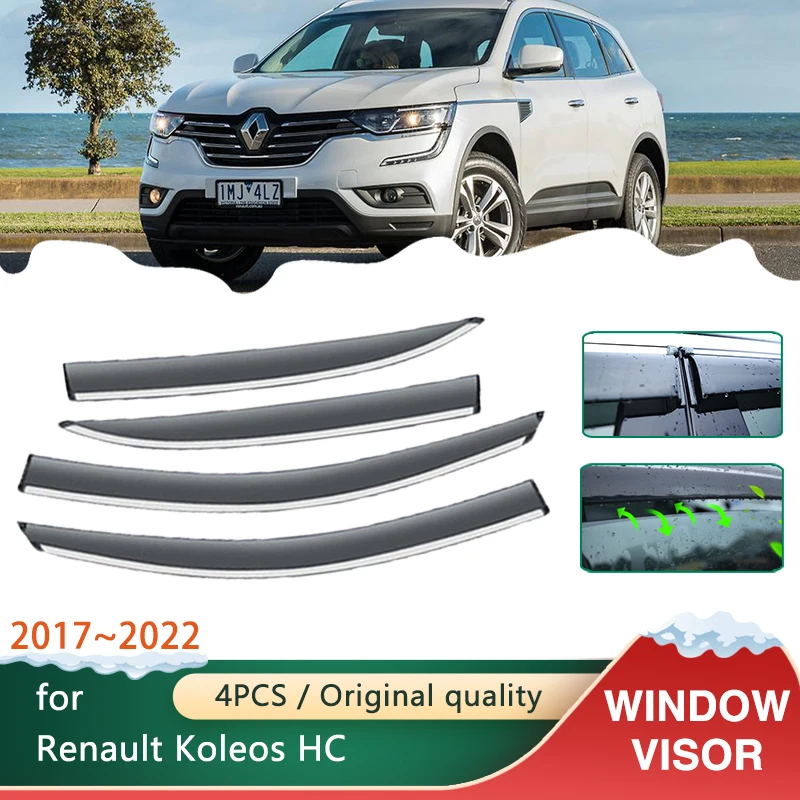 4 Visières Latérales De Voiture Pour Renault Koleos Samsung Qm6 Hc