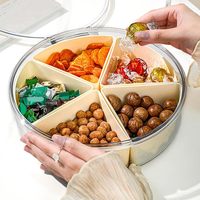 Snack Box Container Secure Seal Snack Box Capacity Divided Food