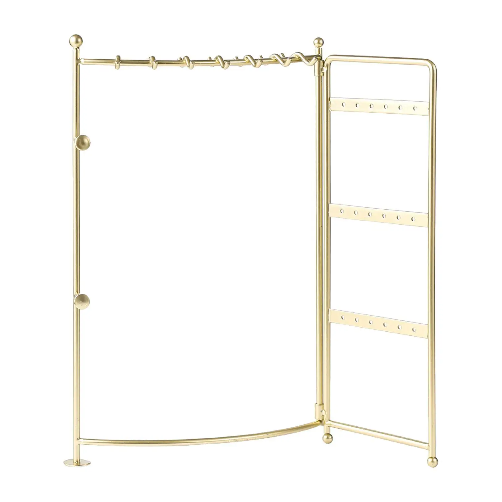 

Foldable 2 Panel Jewelry Hanger Jewelry Stand Durable Exquisite Craftsmanship Convenient Practical Multipurpose for Displaying