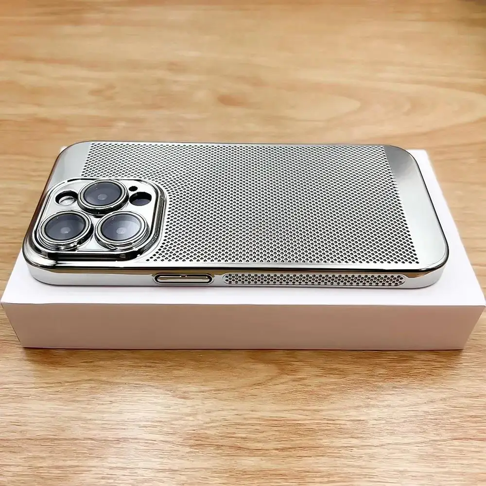 Slim Metal Cooling Case with Lens Protection and Breathable Mesh Design