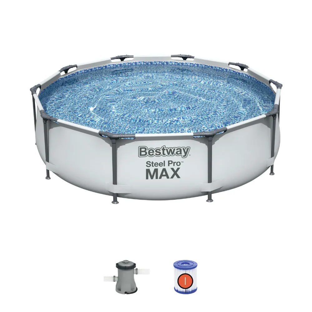 

Piscina Steel Pro MAX 56408 бассейн над землей 3,05 м x 76 см с фильтрующим насосом