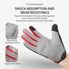 Wind Breaking Cycling Full Finger Gloves Touch Screen Anti-slip Bicycle Lycra Fabric Mittens Bicicleta Road Bike Long Glove 2