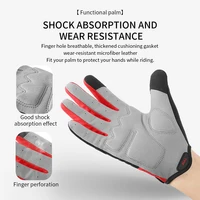 Wind Breaking Cycling Full Finger Gloves Touch Screen Anti-slip Bicycle Lycra Fabric Mittens Bicicleta Road Bike Long Glove 2