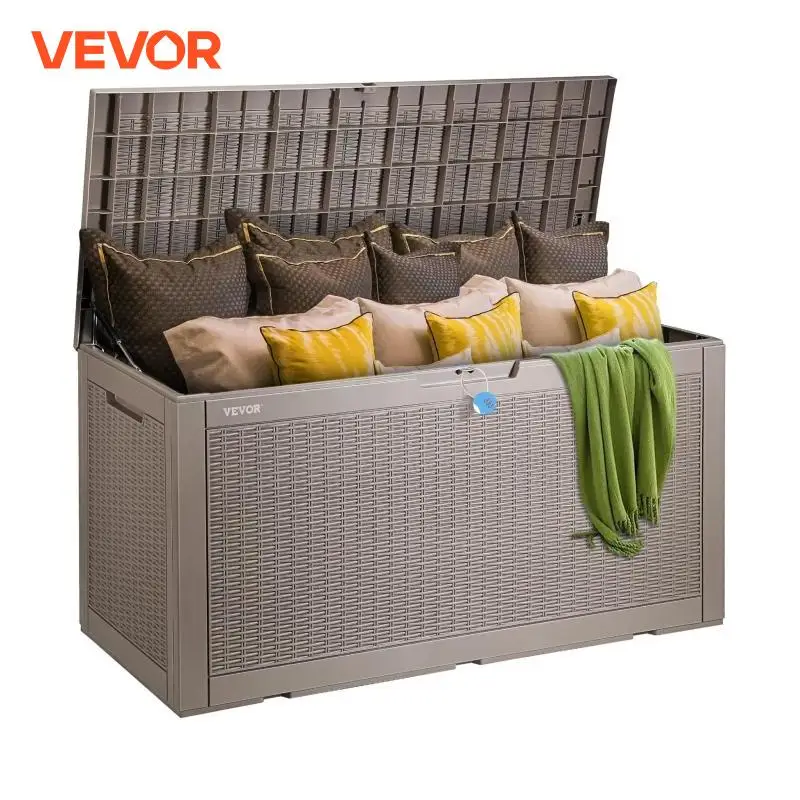 VEVOR Waterproof Outdoor Storage Box 100 Gallon