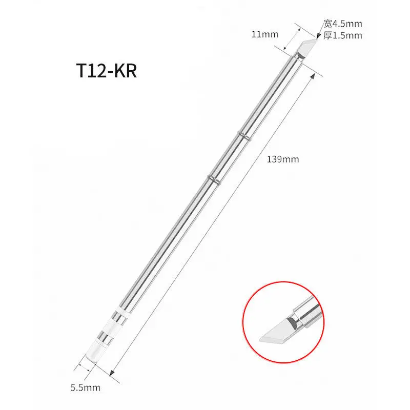 T12 elektrische lötkolbens pitzen T12-K ku kl kf i ils j02 jl02 js02 bcf2 b2 für hakko fx951 diy lötstation kits – Detail 14