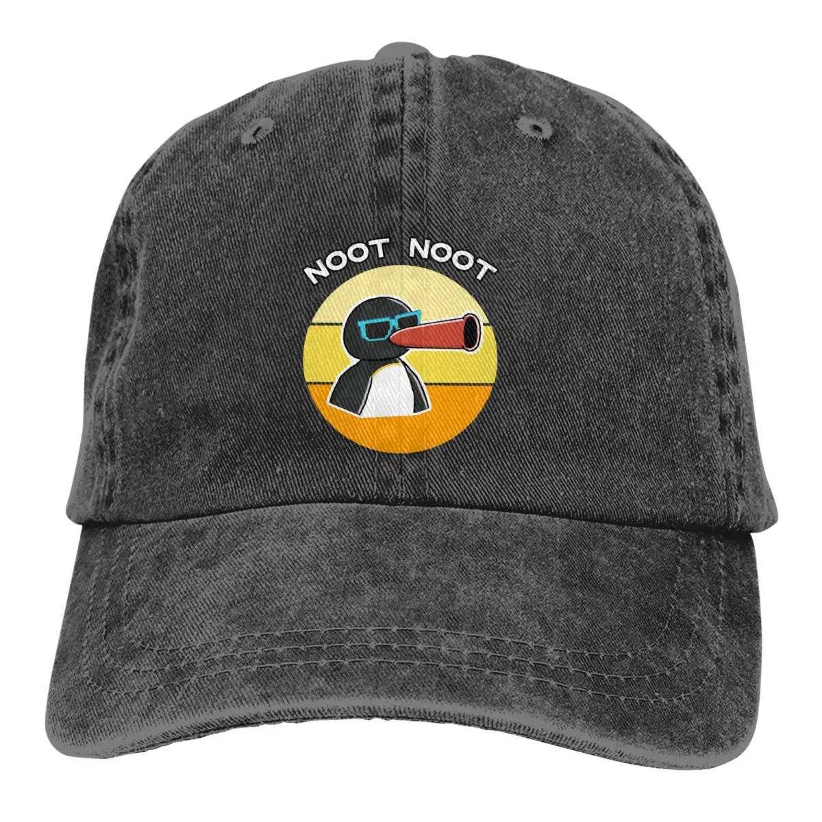 

Fashion Washed Men's Baseball Cap Retro Meme Trucker Snapback Caps Dad Hat Pingu Pinga Penguin TV Golf Hats For Travel Gift