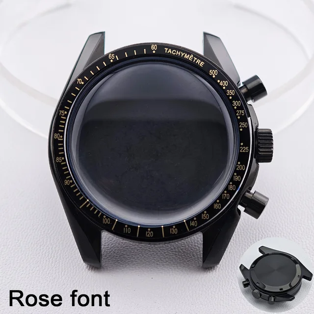 39.7mm Men's watches metal case FIT VK63 movement case watch